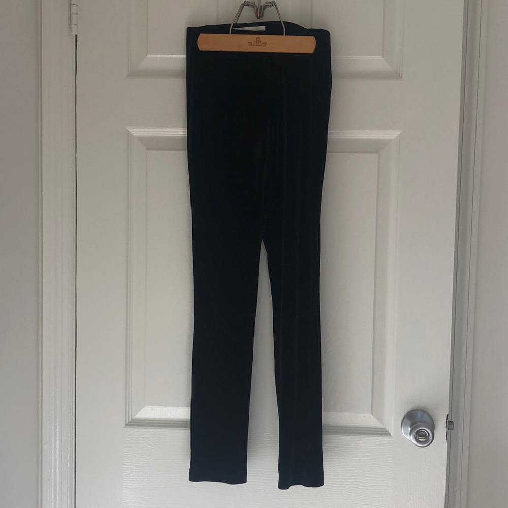 Dressy velvet skinny leggings